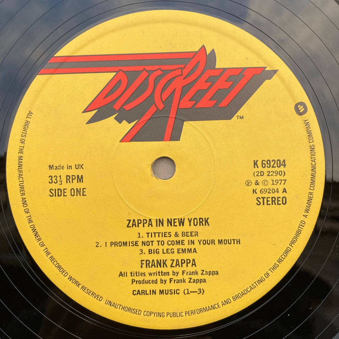 Zappa In New York