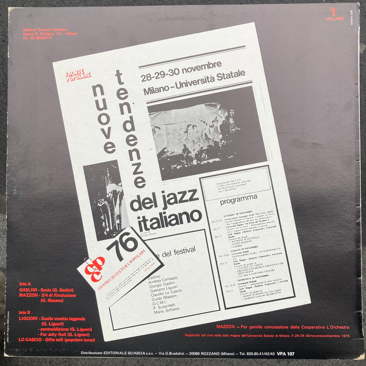 Nuove Tendenze Del Jazz Italiano Vol 1