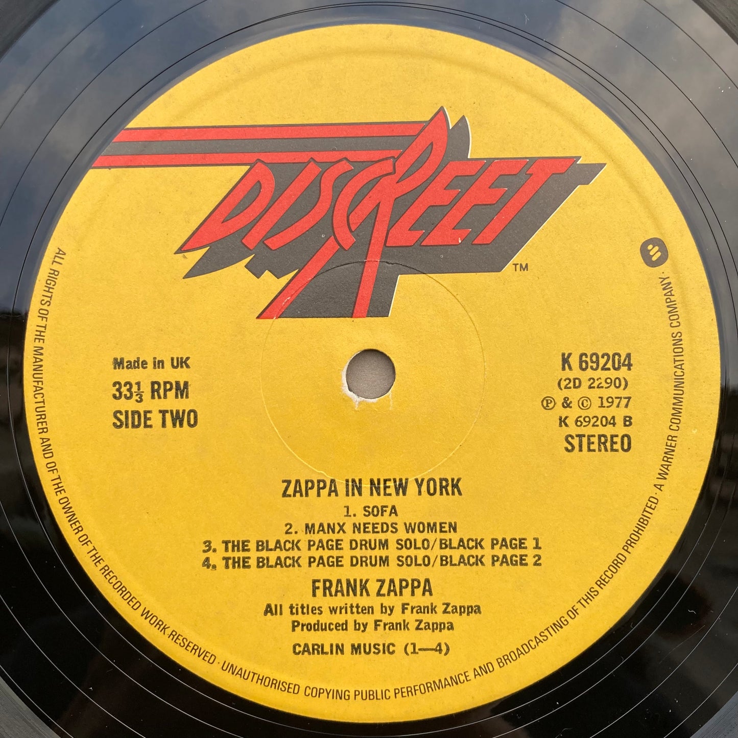 Zappa In New York
