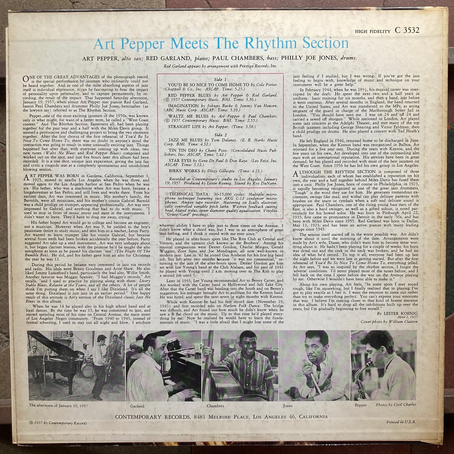 Art Pepper Meets The Rhythm Section