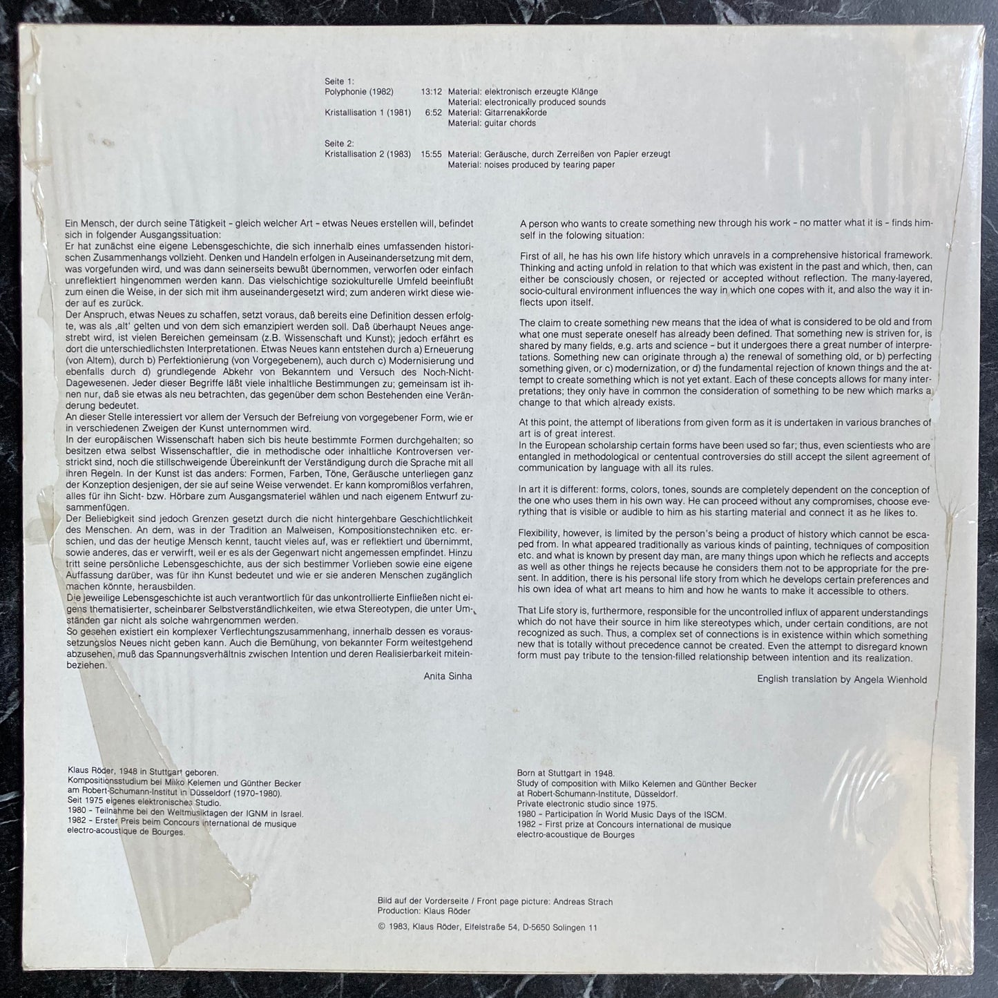 Kompositionen 1981 - 83