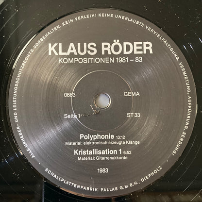 Kompositionen 1981 - 83