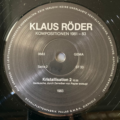 Kompositionen 1981 - 83